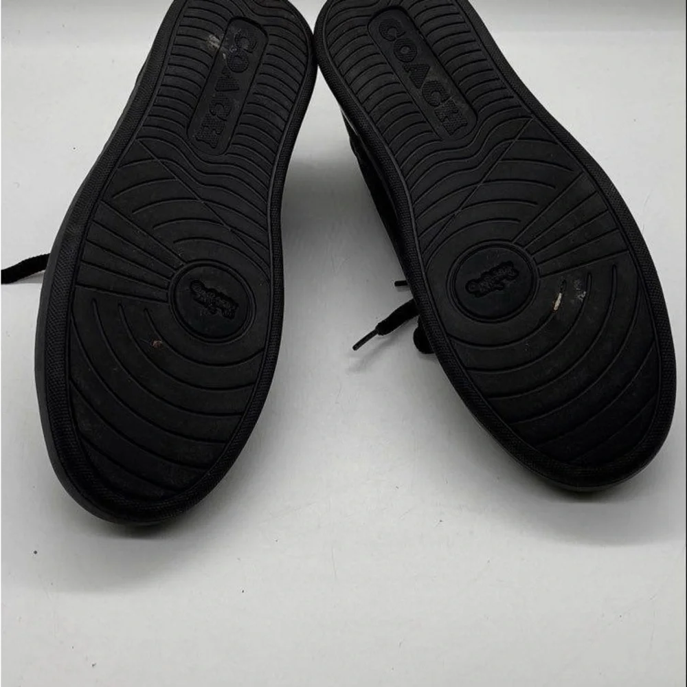 Coach Signature Black Low Top Sneaker Men's Size 12D - Picture 9 of 9